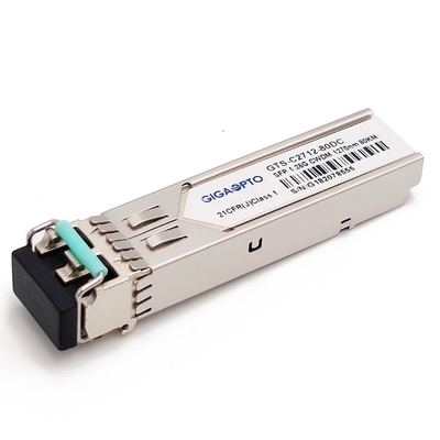 Transceiver światłowodowy 1000BASE-CWDM 80 km SMF dla Cisco CWDM-SFP-xxxx