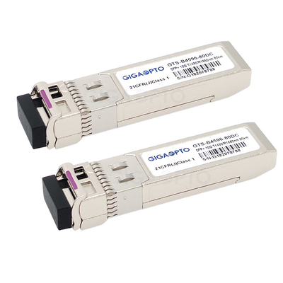 Transceivery 10 Gb/s kompatybilne z Cisco 1490nm TX / 1550nm SFP-10G-BX80U
