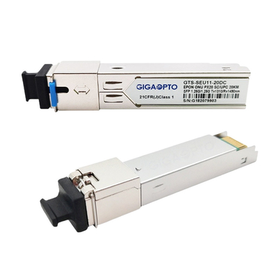 Moduł nadawczo-odbiorczy 1000BASE-PX20 20 km Moduł SC EPON ONU SFP dla FTTX