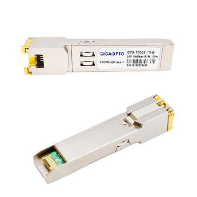 Cisco GLC-FE-T, 100-metrowy miedziany nadajnik-odbiornik SFP RJ-45 Cat5 / 6 / 6a Moduł