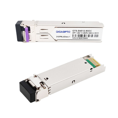 1000BASE-BX Gigabitowy nadajnik-odbiornik Cisco 80 km LC SMF DOM dla GLC-BX80-UA